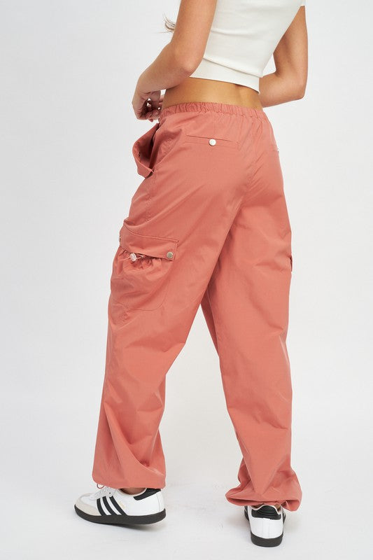 HIGH RISE CARGO PANTS