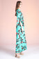 Havana Fern Print Kimono Maxi Dress