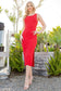 Twist Back Ribbed Dress-3 Colors