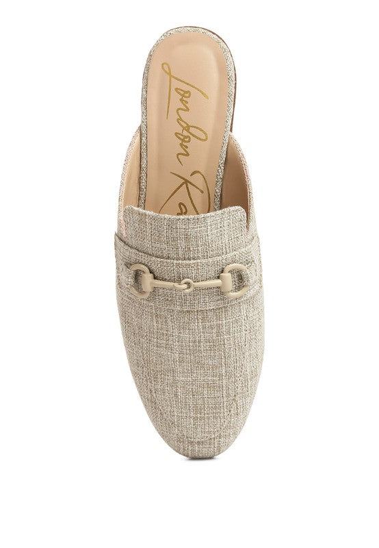 AKUA Horsebit Embellished Loafers