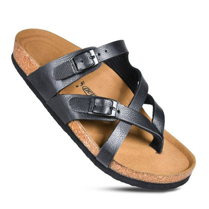 Celestis Soft Footbed Strappy Slide Sandals