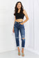 Vervet by Flying Monkey Full Size Distressed Cropped Jeans with Pockets