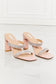 MMShoes Leave A Little Sparkle Rhinestone Block Heel Sandal in Pink