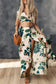 Tropical Print Crop Top and Maxi Skirt Set