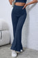 Basic Bae Full Size Ribbed High Waist Flare Pants