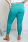 YMI Jeanswear Kate Hyper-Stretch Full Size Mid-Rise Skinny Jeans in Sea Green